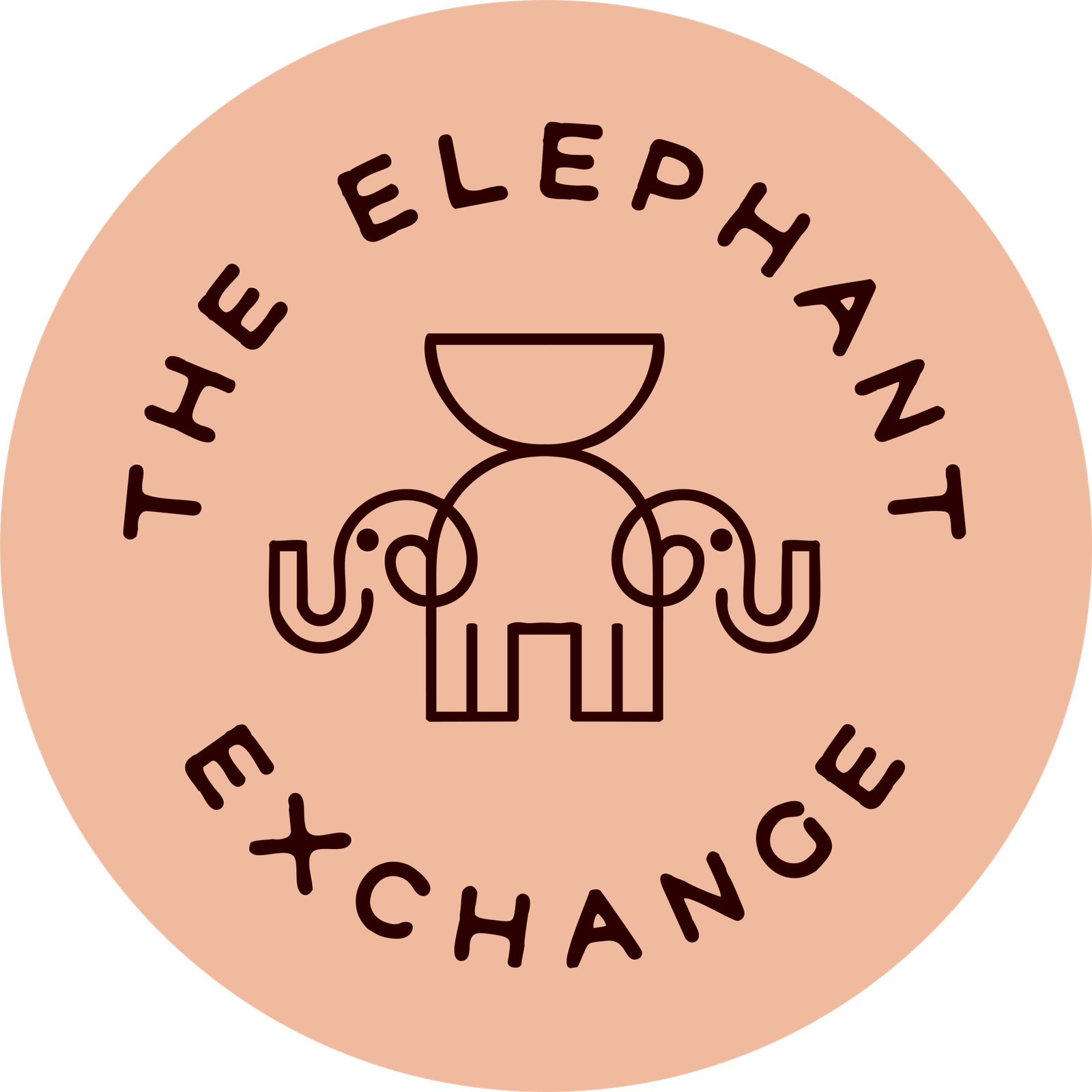 The Elephant Exchanger Ligth Logogf
